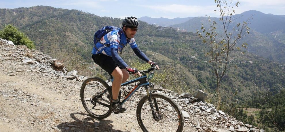 Hero MTB himalaya cycle race shimla andy number one for the 3rd day