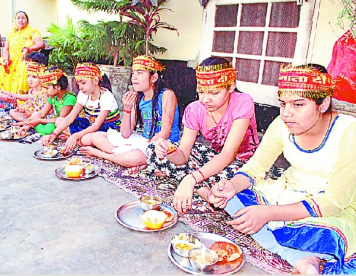 Derived procession of Goddess Durga