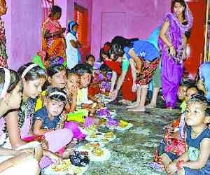 The blessing took Knyabhoj on navami