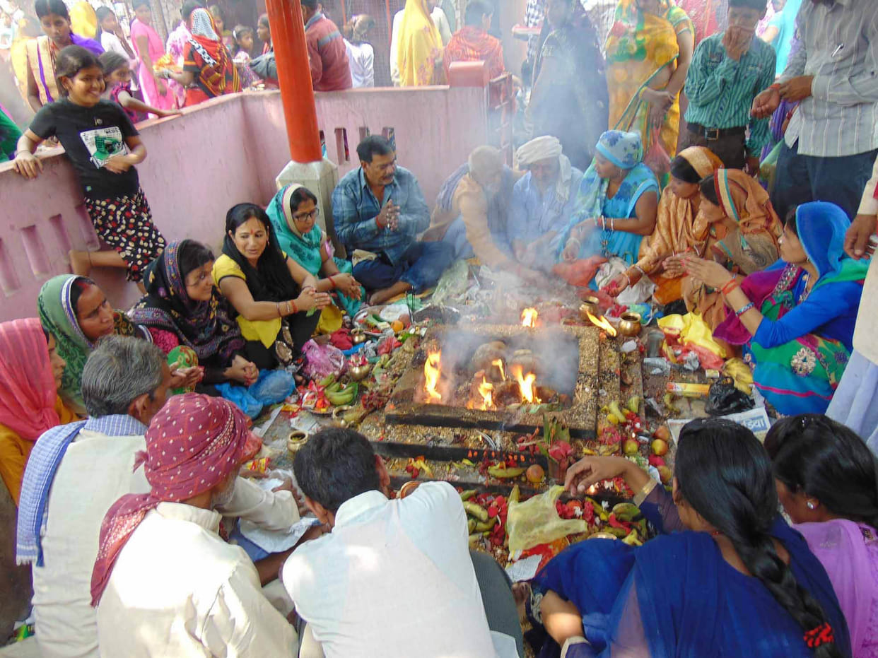 Ram Navami festival began on temples