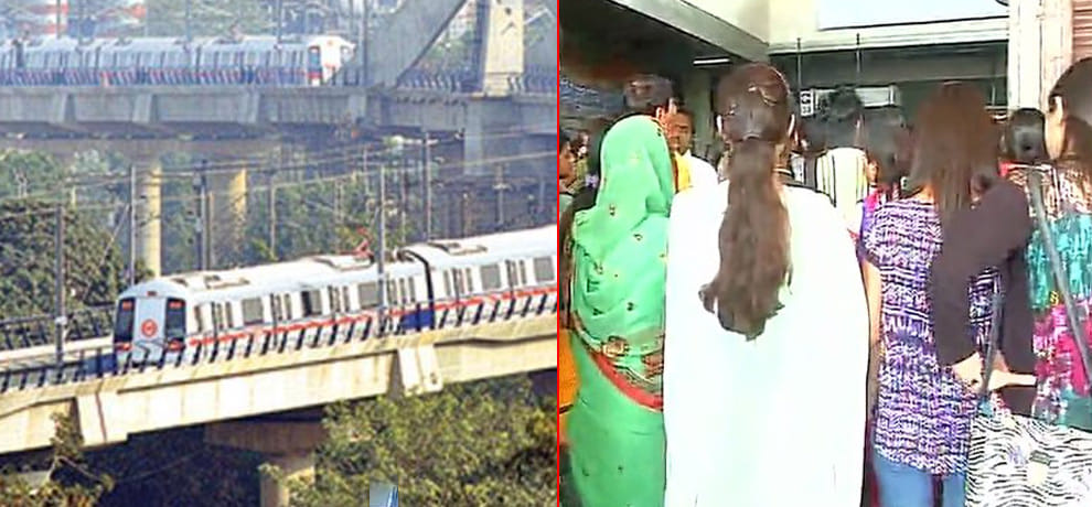 red line metro stopped during over head wire snapped 