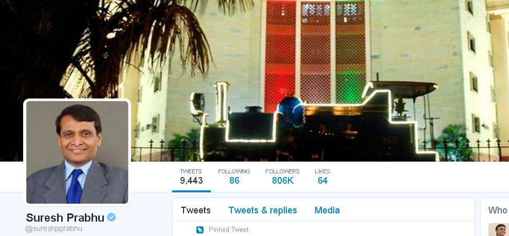 constable suspended after tweet to suresh prabhu taking bribe from passengers