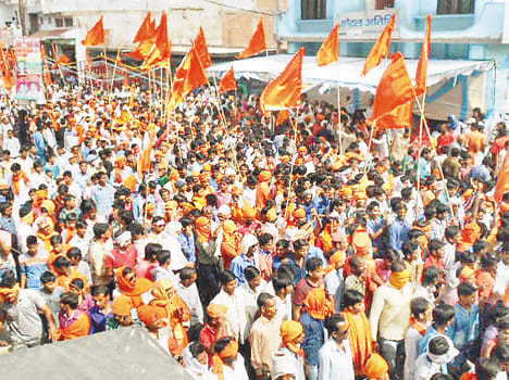 The procession aroused was the inundation of faith