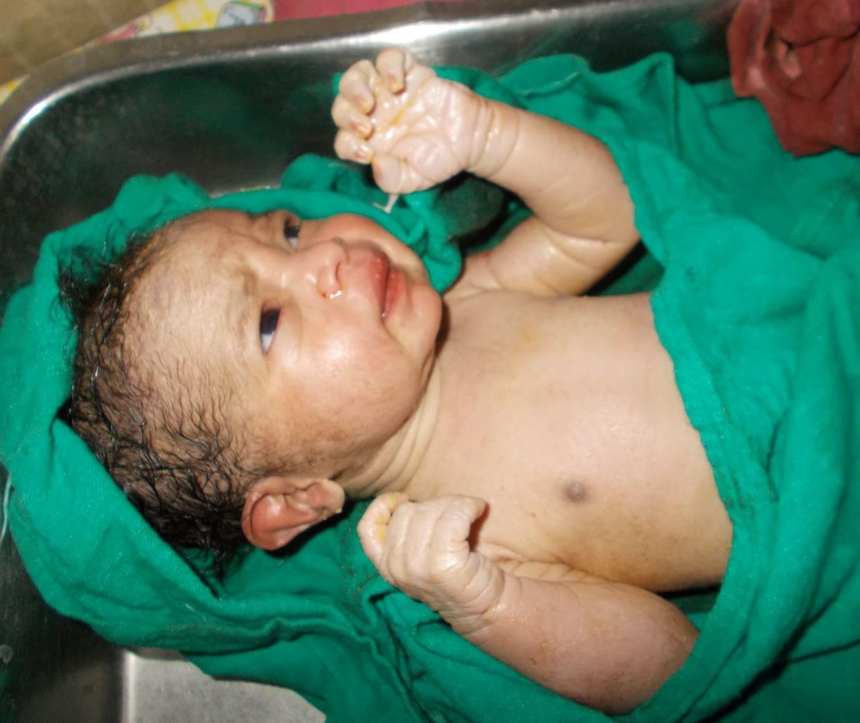 Born as Lakshmi daughter, distributed sweets
