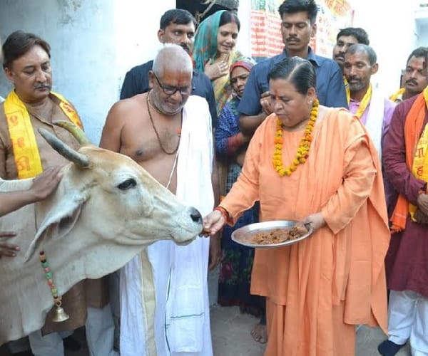Uma Bharti speaks over Ram temple.