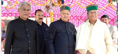  CM virbhadra singh anouncement on Himachal Day at bilaspur.