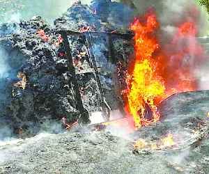 Four home burned in the fire