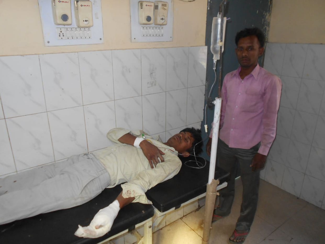 Youth injured catching thresher