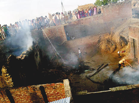 Loss of million in fire