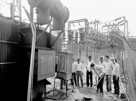 sub station earthing burns