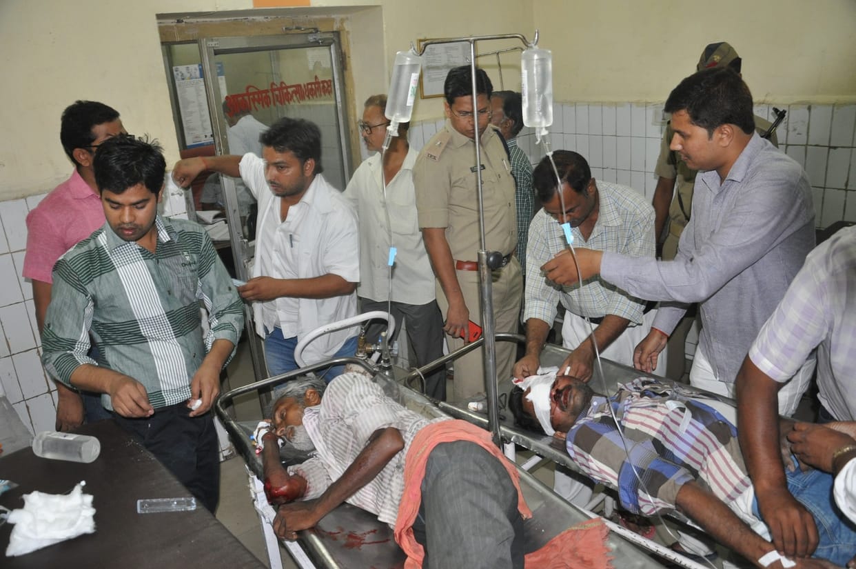 a man died in road accident at singhadia