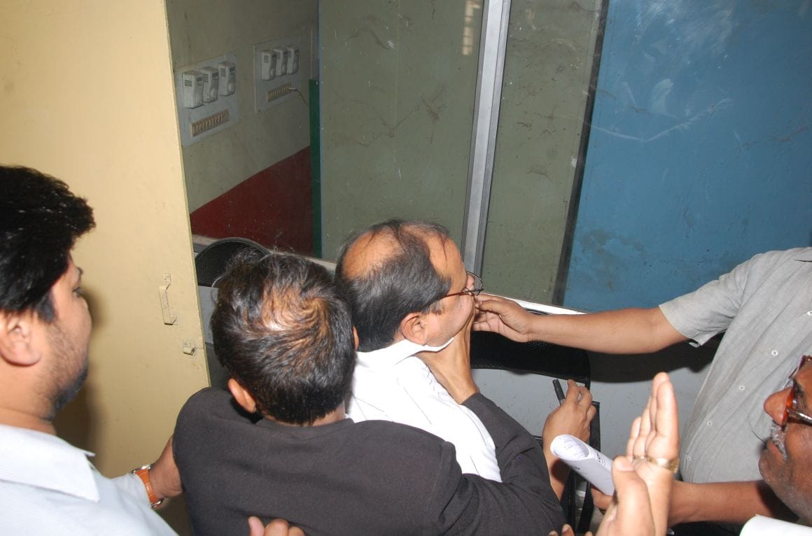 Passenger and railway employee clashed
