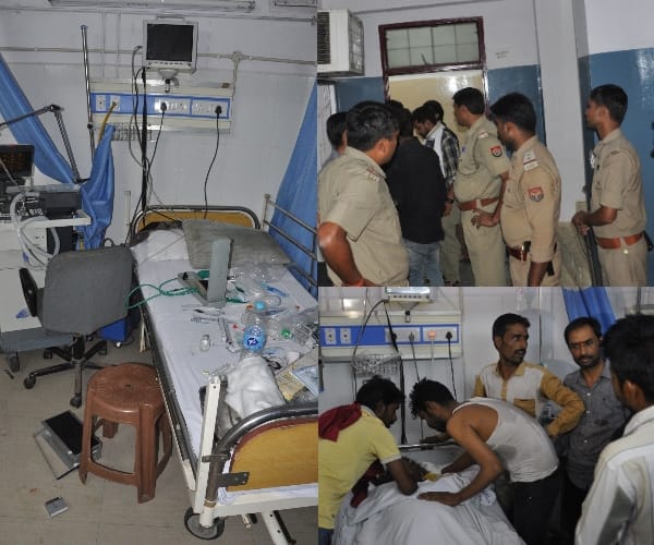 A patient died in zainiss hospital in Lucknow.