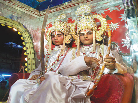 The district celebrated the festival of Ram Navami