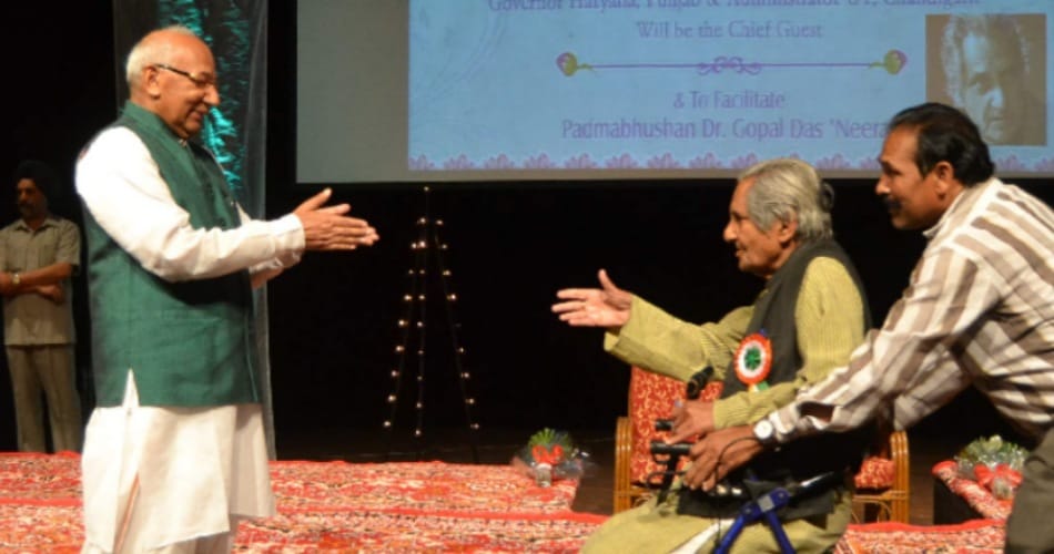 gopal das neeraj, gopal das neeraj interview, renowned shayar interview, chandigarh