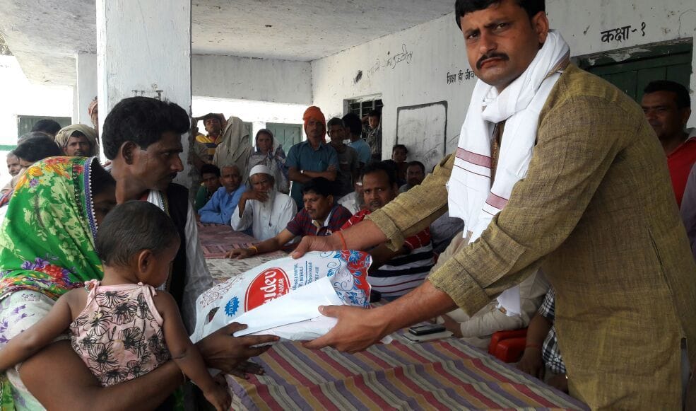 SP leader arrived to help fire victims