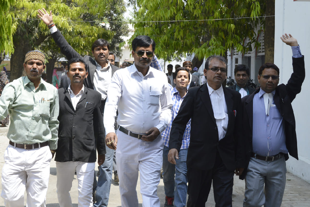 lawyers protested