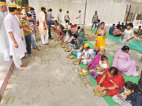 Bhandara on Ram Navami and run round Knyabhoj