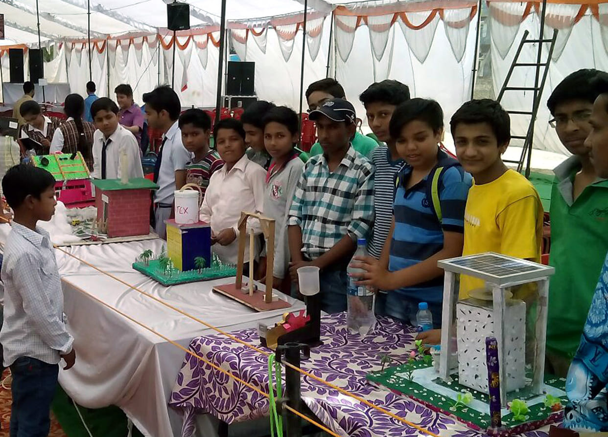 Child scientist show their talent in the exhibition 