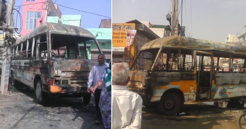 ignorance of security in buses in haryana