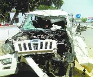 SUV truck clashed, killing two