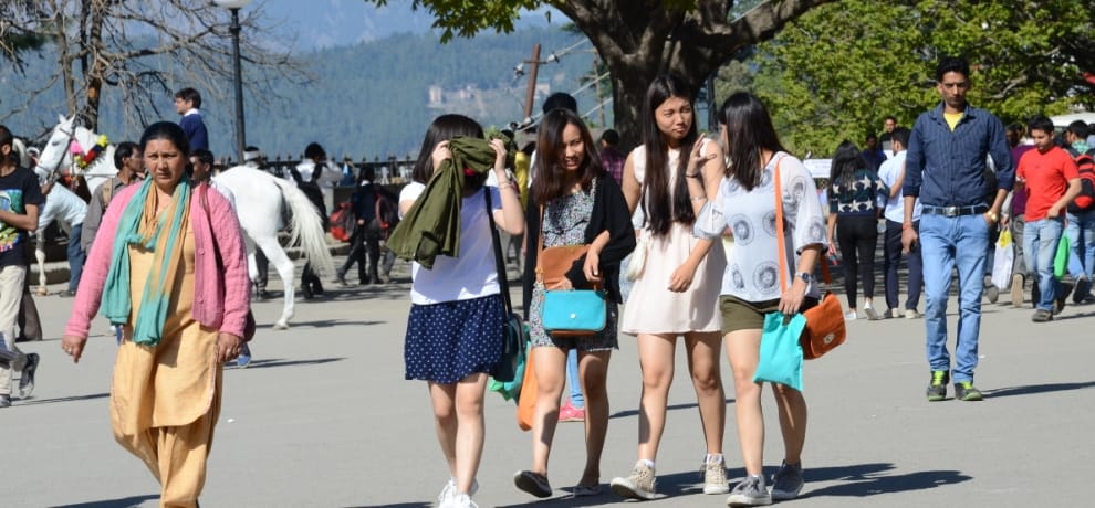 The hottest day of the season in Himachal.
