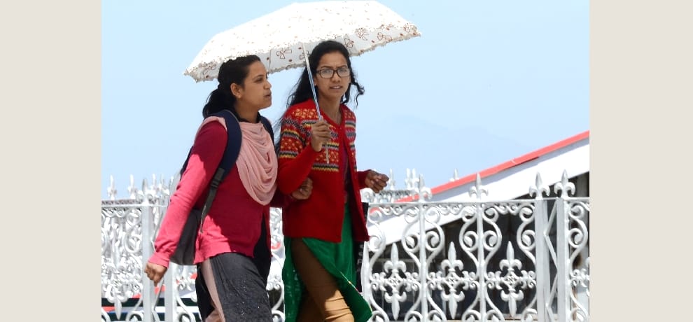 The hottest day of the season in Himachal.