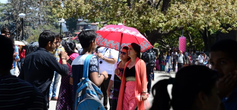 The hottest day of the season in Himachal.