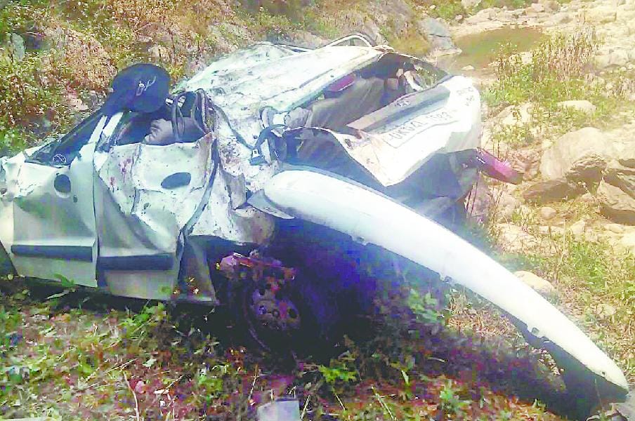 uttarakhand news: car accident, two bjp leader died