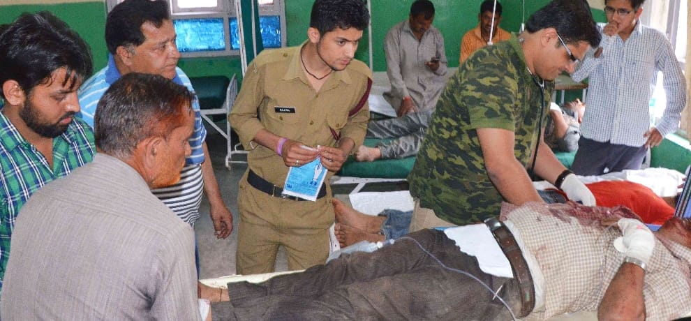 car accident at chail, two died at the spot.