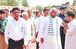 Gathering of political leaders engaged in Saharanpur
