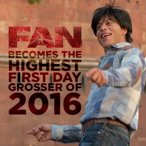 Box office collection of Shahrukh Khan's last 10 movies  before Fan