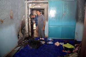 Lukrganj fire erupted inside the locked apartment
