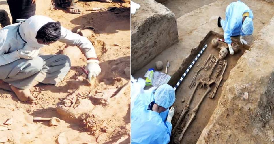 rakhi garhi, rakhi garhi hisar, 18 skeletons found in rakhi garhi, hadappa culture
