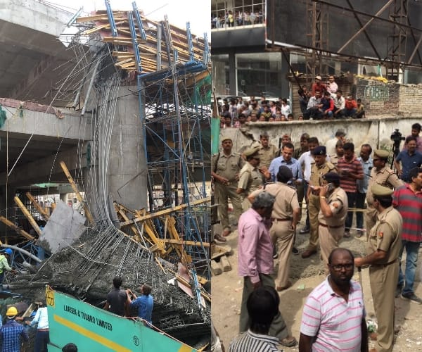 Lucknow Metro shuttering accident.