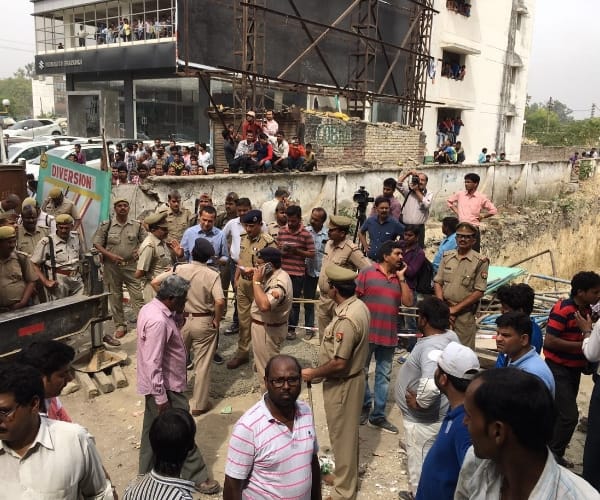 Lucknow Metro shuttering accident.
