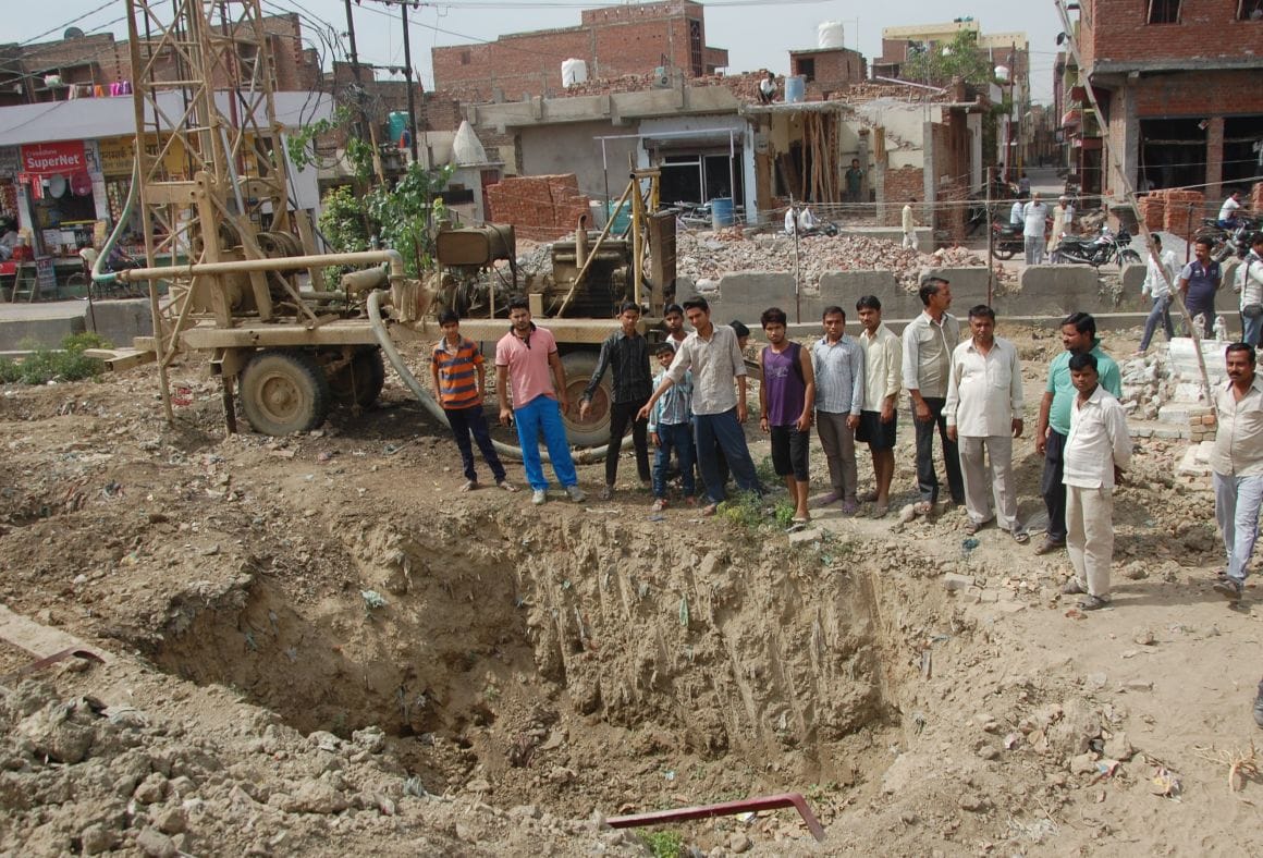 Instead of protesting sanitation wells