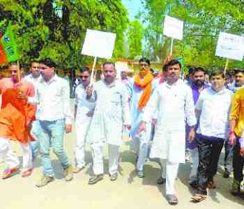 BJP pulled procession