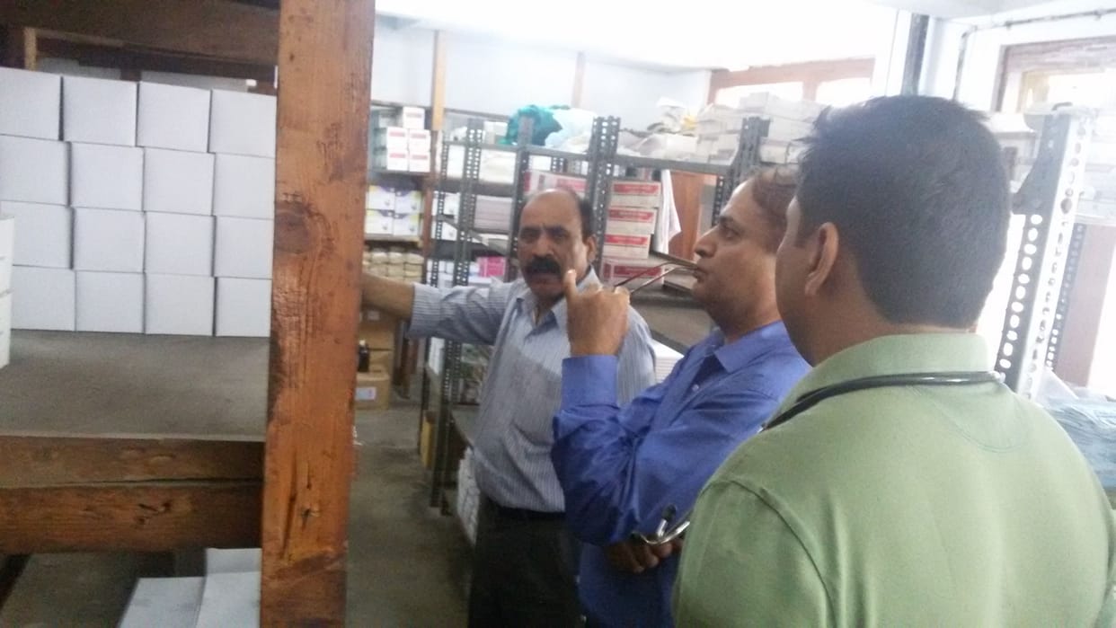 supervision to medicine room