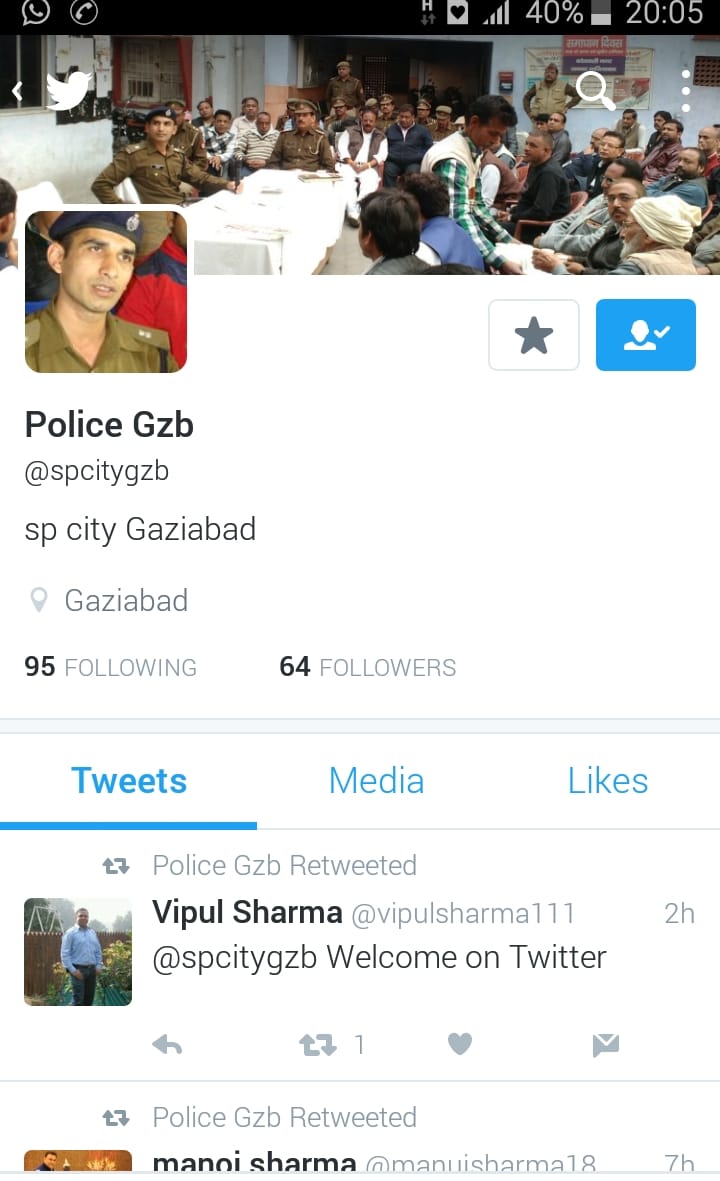 Complained to the police on Twitter, will action