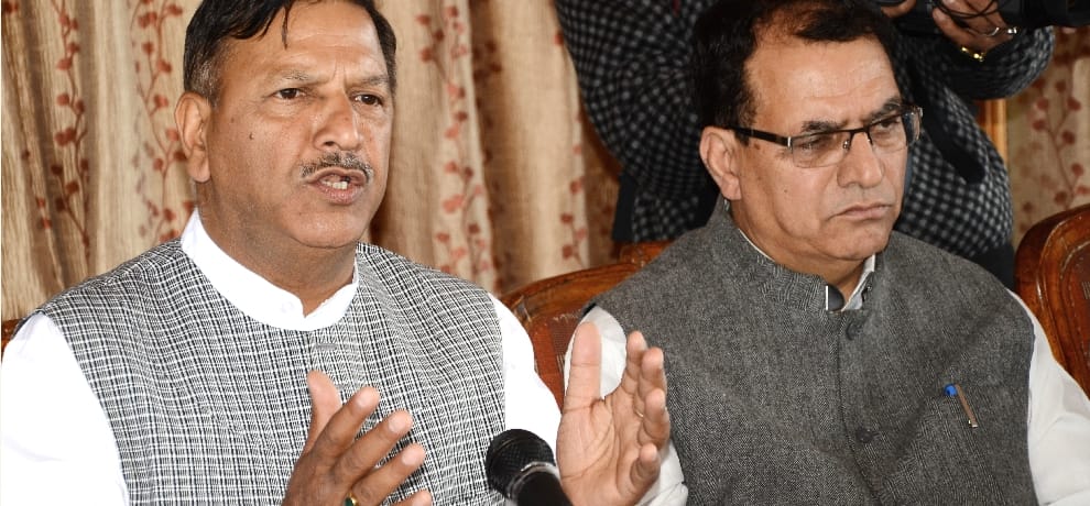 BJP leader Rajeev Bindal statment on hp govt.