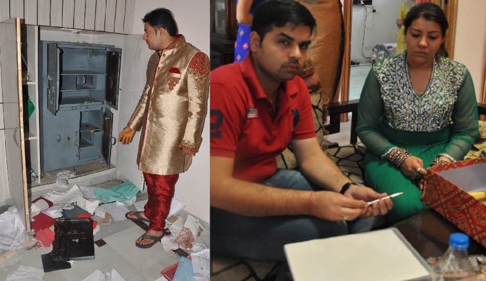 theft of 50 lakhs in businessman family 