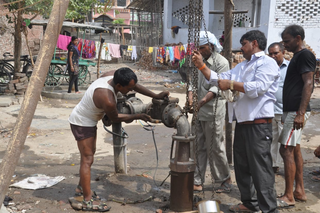 water problem, solve at the evening