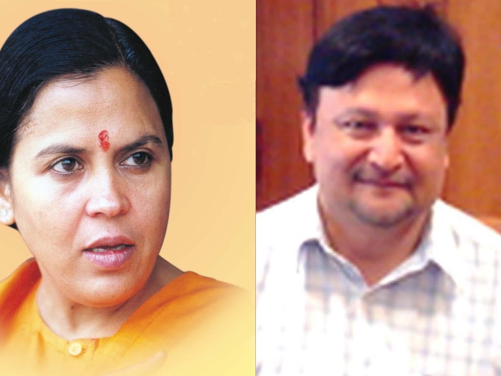 uma bharti criticizes sp clash