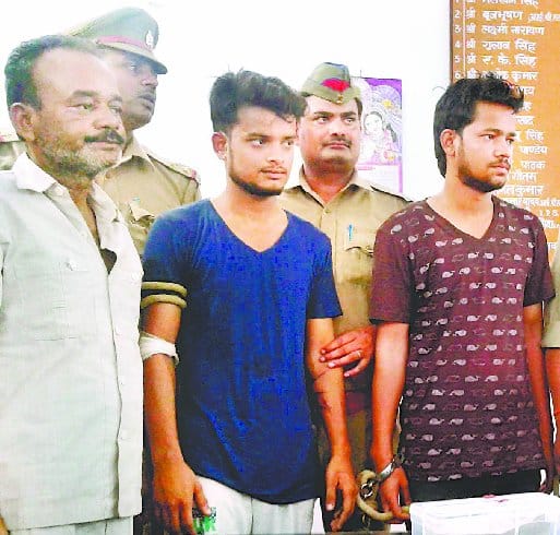The script was written by the fictitious robbery Crime Patrol