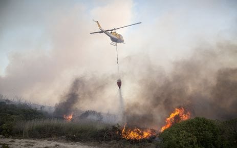  Fire extinguished by helicopters