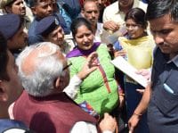  The pain of the victims arrived in Rohtak town divided CM
