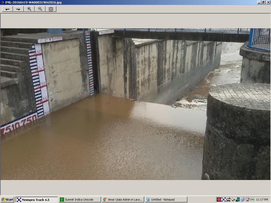 Silt stopped the city's water supply