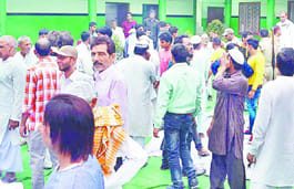 On modest wedding scene