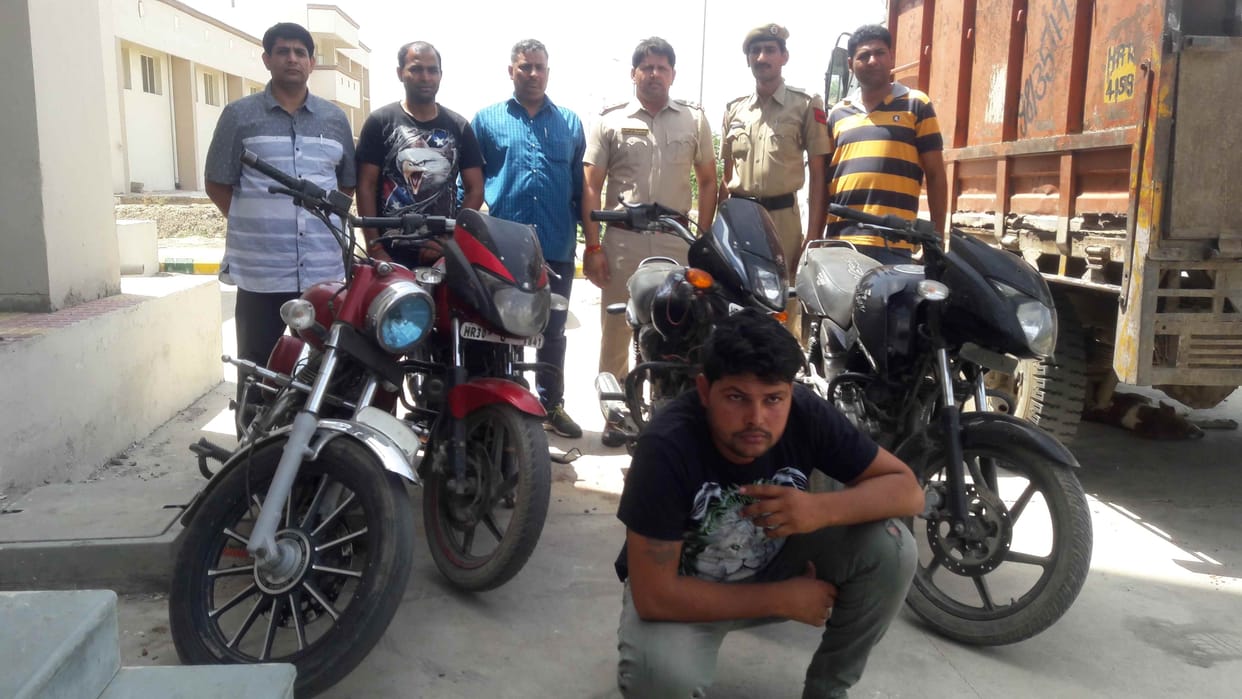Was accused of demanding extortion bike thief